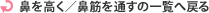 鼻を高く／鼻筋を通すの一覧へ戻る