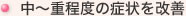 中～重程度の症状を改善